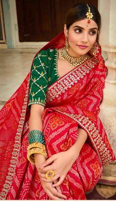 heavy Art Silk Sarees With beautiful Zari Embroidery Work 3