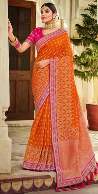 heavy Art Silk Sarees With beautiful Zari Embroidery Work 1