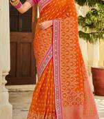 heavy Art Silk Sarees With beautiful Zari Embroidery Work