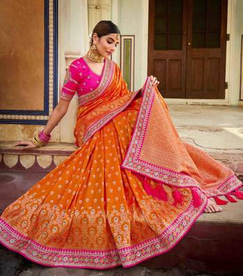 heavy Art Silk Sarees With beautiful Zari Embroidery Work 2