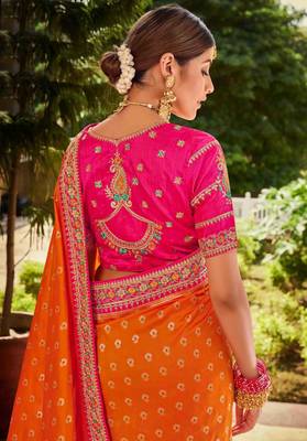 heavy Art Silk Sarees With beautiful Zari Embroidery Work 3