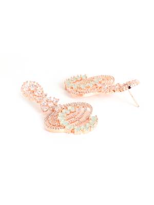 Green american diamond earrings 5