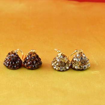 Handmade Rajasthani Lakh Multi Colour Stone Earing 2