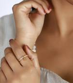 Gold american diamond rings