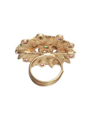 Pink artificial stone rings 2