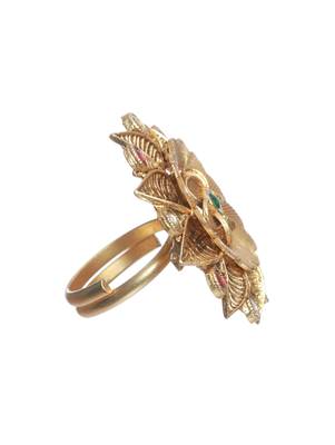 Pink artificial stone rings 3