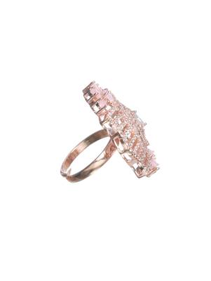 Pink american diamond rings 3
