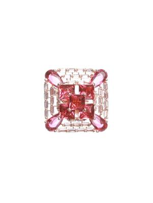 Red american diamond rings 1