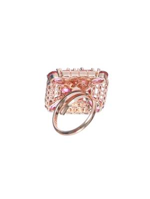 Red american diamond rings 2