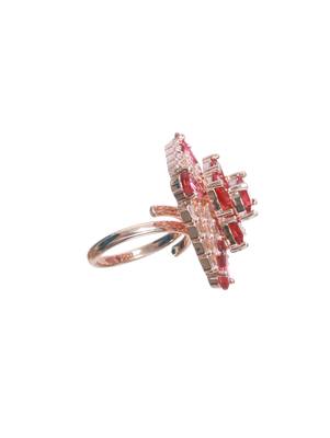 Red american diamond rings 3