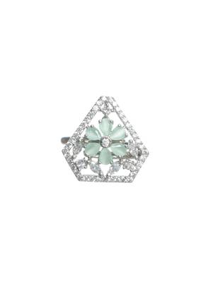 Green american diamond rings 1