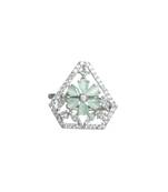 Green american diamond rings