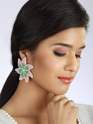 Pink earrings 1