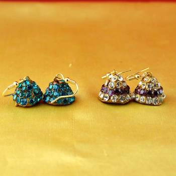 Handmade Rajasthani Lakh Multi Colour Stone Earing 2
