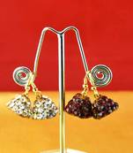 Handmade Rajasthani Lakh Multi Colour Stone Earing
