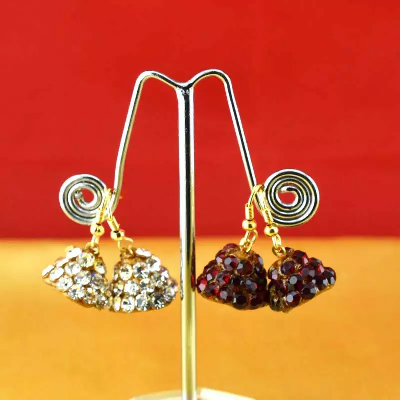 Handmade Rajasthani Lakh Multi Colour Stone Earing
