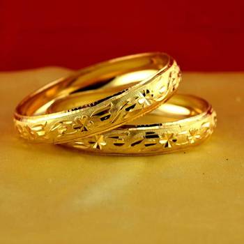 Gold Moti Stone Cz Polki Kundun Meenakari Pearl Bangle Kara 1
