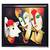 Gallery99 Krishna with Radha & Nandi  Original Handmade Oil Painting On Canvas Rolled( 40x3x28 )
