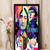 The Beatles Texture Paper Framed Art Print 19.25 Inches X 13.25 Inches