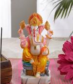 Gallery99 Handpainted Lord Ganpati Idol for Success & Gifts (3.5x3x7)
