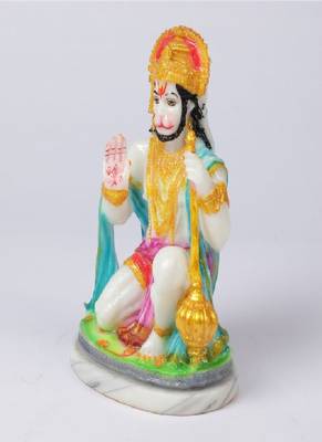 Gallery99 Handpainted Lord Hanuman Idol For Home Decoration(5.5x3.7x9) 3