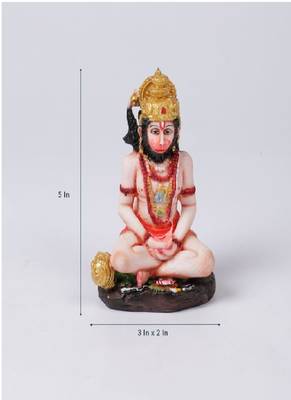 Gallery99 Handpainted Lord Hanuman Idol For Home Decoration(3x2x5) 5