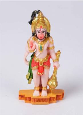 Gallery99 Handpainted Lord Hanuman Idol For Home Decoration(2.2x1x4) 2