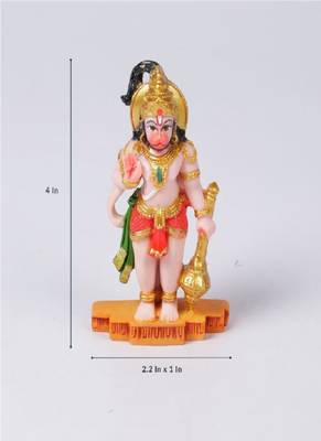 Gallery99 Handpainted Lord Hanuman Idol For Home Decoration(2.2x1x4) 5