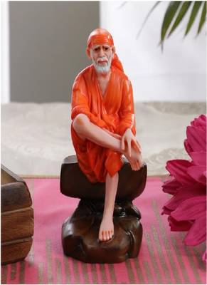 Gallery99 Handpainted Dwarka Sai Baba Idol For Home Decoration(2.5x2.5x6.5) 1