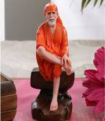 Gallery99 Handpainted Dwarka Sai Baba Idol For Home Decoration(2.5x2.5x6.5)