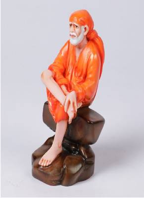 Gallery99 Handpainted Dwarka Sai Baba Idol For Home Decoration(2.5x2.5x6.5) 3