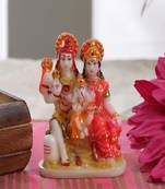 Gallery99 Handpainted Shiva Family For Pooja Room Decoration(3x1.5x4.5)