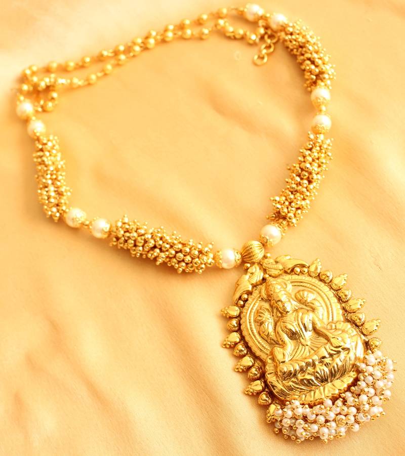 Divine antique designer lakshmi pendant 