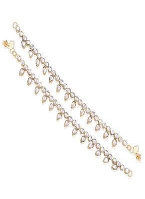 Traditional Kundan Payal Anklets Jewellery for Women & Girls  1