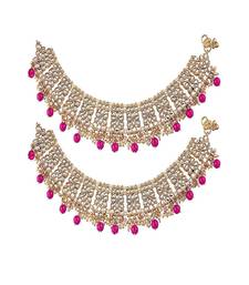 Bridal Kundan Pearl Anklets/Payal For Women 