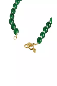 Adjustable Pearl & Green Beads Single Anklet Payal Bracelet for Women 