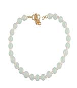 Adjustable Pearl & Mint Beads Single Anklet Payal Bracelet for Women 