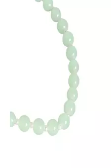 Adjustable Pearl & Mint Beads Single Anklet Payal Bracelet for Women 