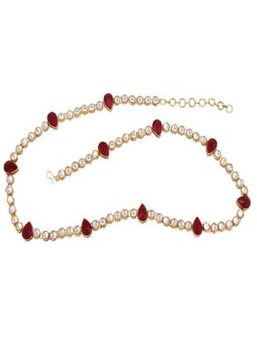 Kundan & Stone Studded Kamarband/Waist Belly Chain for Women  1