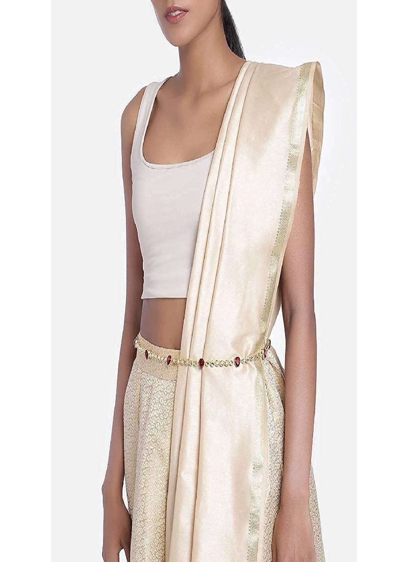 Kundan & Stone Studded Kamarband/Waist Belly Chain for Women 