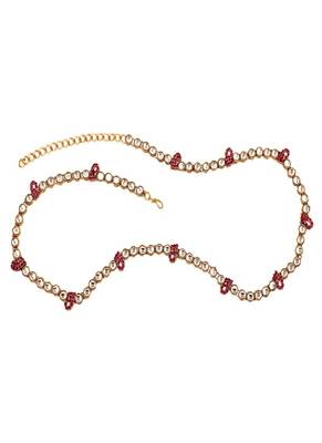I Jewels Traditional Gold Plated Kundan and Stone Studded Kamarband for Women 1