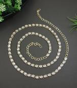  Ethnic Kundan Stone Studded Kamarband/Waist Belly Chain for Women 