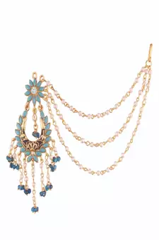  Enamel Zinc Alloy Earrings For Women's & Girls, Turquoise