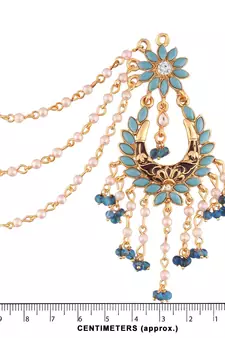  Enamel Zinc Alloy Earrings For Women's & Girls, Turquoise