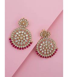 Kundan Chandbali Earrings for Women (E2462Q)