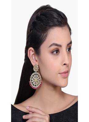 Kundan Chandbali Earrings for Women (E2462Q) 2