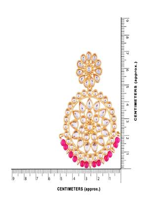 Kundan Chandbali Earrings for Women (E2462Q) 5