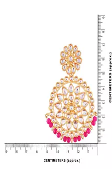Kundan Chandbali Earrings for Women (E2462Q)
