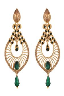 Traditional Dangler & Drop Chandbali Designer Earrings For Women (E2612G)