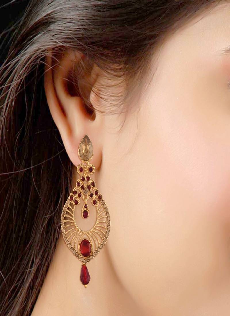 Traditional Dangler & Drop Chandbali Designer Earrings For Women 
